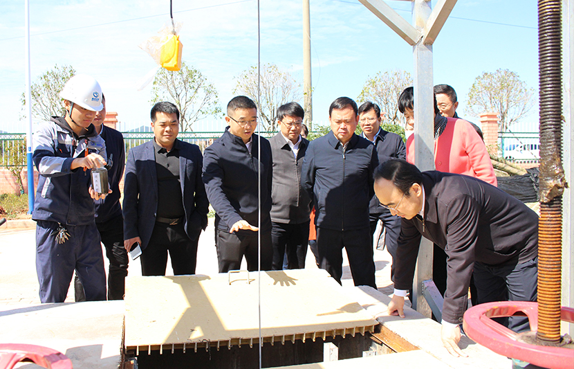 江西省生態(tài)環(huán)境廳黨組書記、廳長(zhǎng)徐延彬一行蒞臨挺進(jìn)環(huán)保和樂新村項(xiàng)目點(diǎn)視察調(diào)研